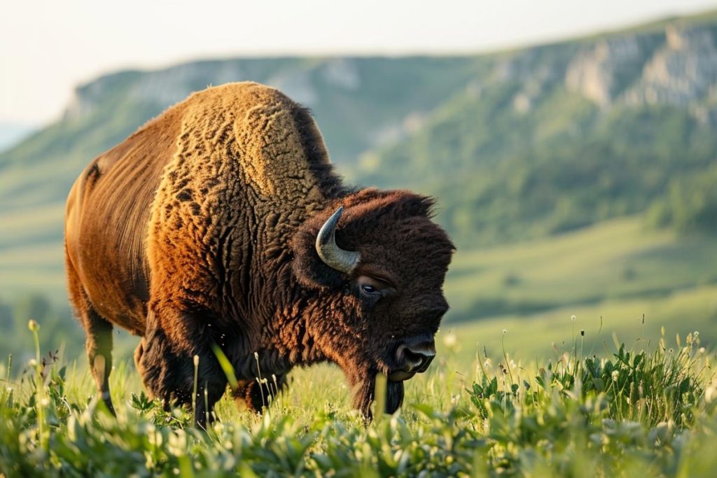 Un incontournable au cœur de la Lozère : la réserve des bisons.